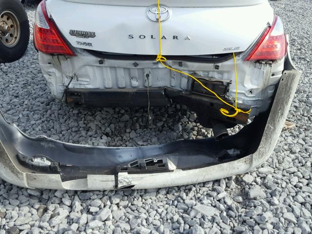 4T1FA38P78U140430 - 2008 TOYOTA CAMRY SOLA WHITE photo 9