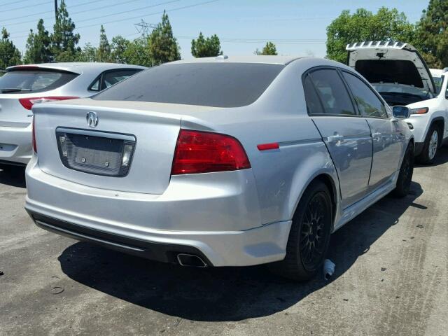 19UUA66285A056619 - 2005 ACURA TL SILVER photo 4