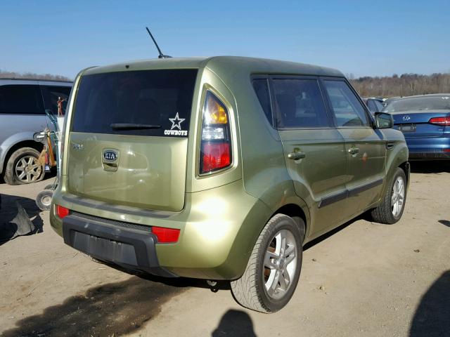 KNDJT2A26B7331053 - 2011 KIA SOUL + GREEN photo 4