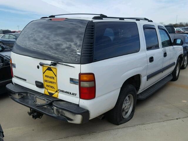 3GNEC16Z13G198295 - 2003 CHEVROLET SUBURBAN C WHITE photo 4