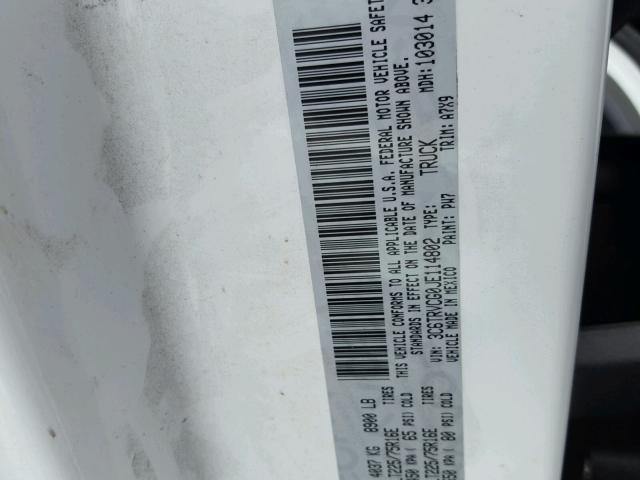 3C6TRVCG0JE114802 - 2018 RAM PROMASTER 白色 照片 10