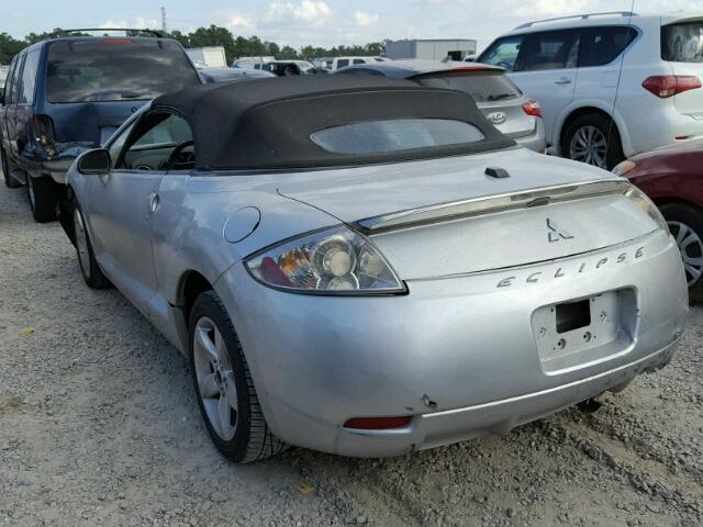 4A3AL25F88E003051 - 2008 MITSUBISHI ECLIPSE SP SILVER photo 3