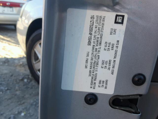 1G1ZT528X4F159456 - 2004 CHEVROLET MALIBU LS 银色 照片 10