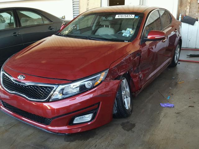 5XXGM4A77EG298834 - 2014 KIA OPTIMA LX RED photo 9