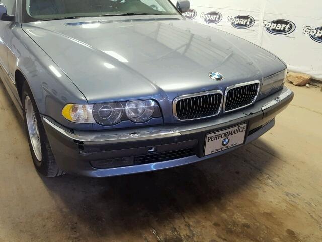 WBAGH83461DP24576 - 2001 BMW 740 IL BLUE photo 9