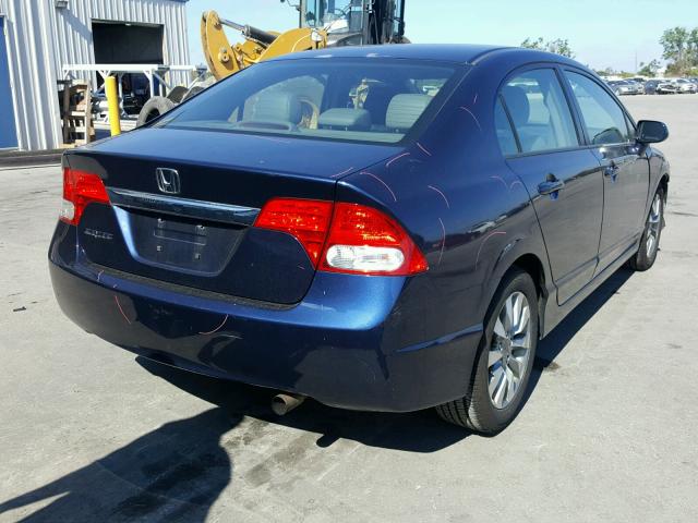 2HGFA1F93AH519318 - 2010 HONDA CIVIC EXL BLUE photo 4