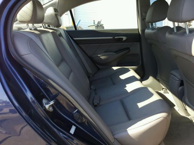 2HGFA1F93AH519318 - 2010 HONDA CIVIC EXL BLUE photo 6