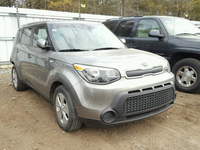 KNDJN2A21E7087066 - 2014 KIA SOUL GRAY photo 1