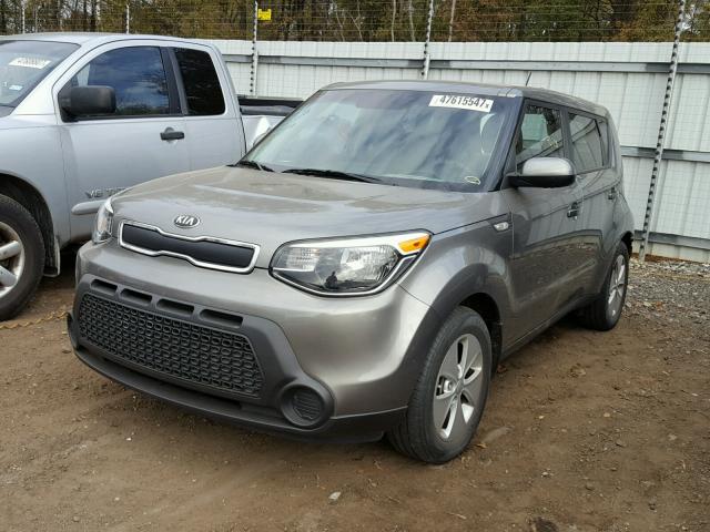 KNDJN2A21E7087066 - 2014 KIA SOUL GRAY photo 2