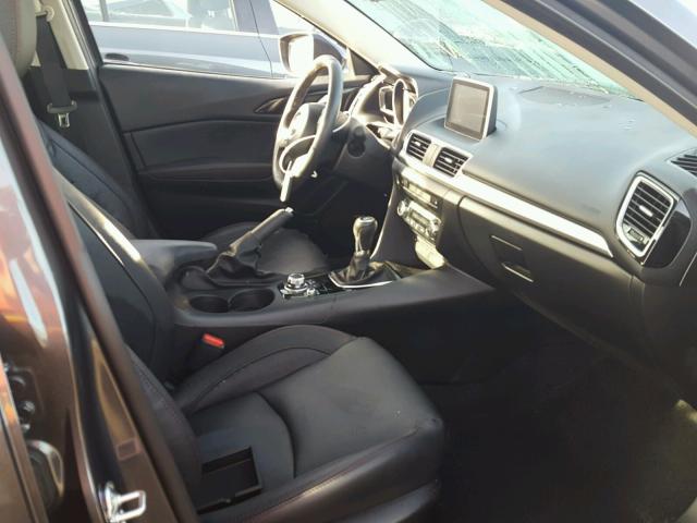 JM1BM1X3XG1347312 - 2016 MAZDA 3 GRAND TO GRAY photo 5