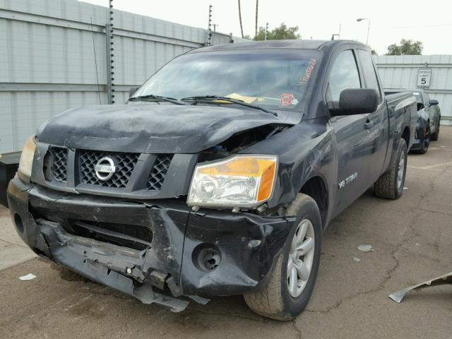 1N6AA0CH1AN311666 - 2010 NISSAN TITAN XE BLACK photo 2