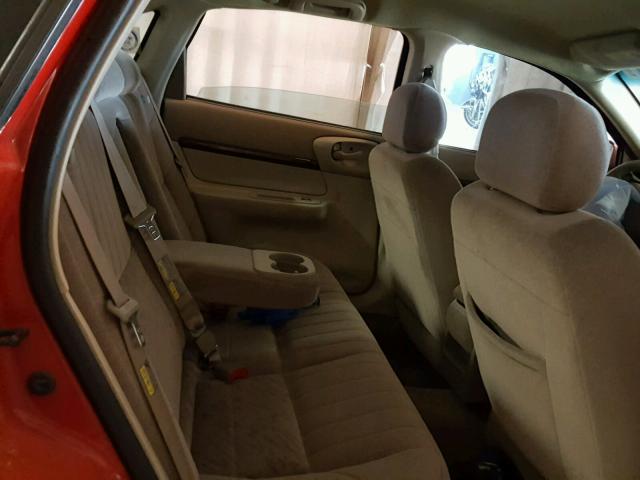 2G1WF55E829370950 - 2002 CHEVROLET IMPALA RED photo 6