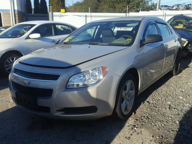 1G1ZB5EB6AF116867 - 2010 CHEVROLET MALIBU LS BEIGE photo 2