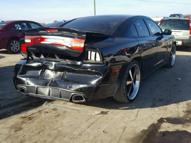 2C3CDXBG0DH624875 - 2013 DODGE CHARGER SE BLACK photo 4