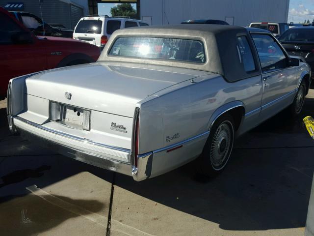 1G6CD1335L4350463 - 1990 CADILLAC DEVILLE SILVER photo 4