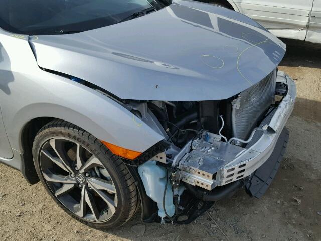 2HGFC3A51HH750173 - 2017 HONDA CIVIC SI SILVER photo 9