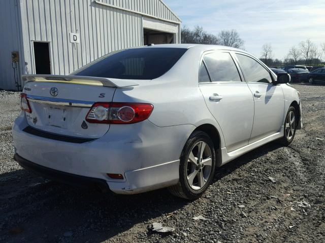 2T1BU4EE4BC754147 - 2011 TOYOTA COROLLA BA WHITE photo 4