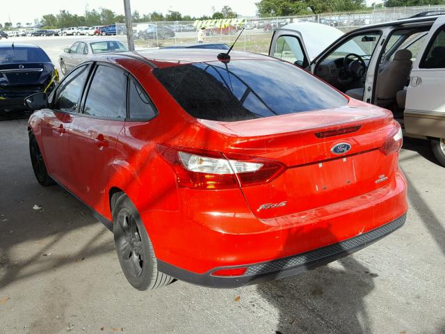 1FADP3F2XEL242409 - 2014 FORD FOCUS SE RED photo 3