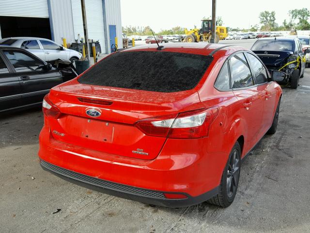 1FADP3F2XEL242409 - 2014 FORD FOCUS SE RED photo 4