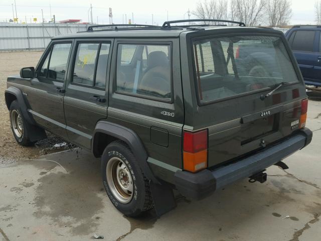 1J4FJ28S4TL206718 - 1996 JEEP CHEROKEE S GREEN photo 3