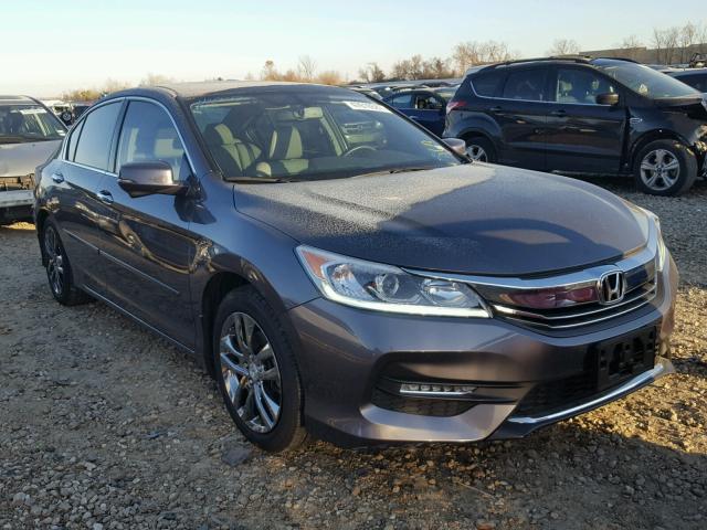 1HGCR3F81GA011564 - 2016 HONDA ACCORD EXL CHARCOAL photo 1