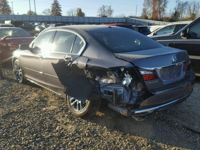 1HGCR3F81GA011564 - 2016 HONDA ACCORD EXL CHARCOAL photo 3