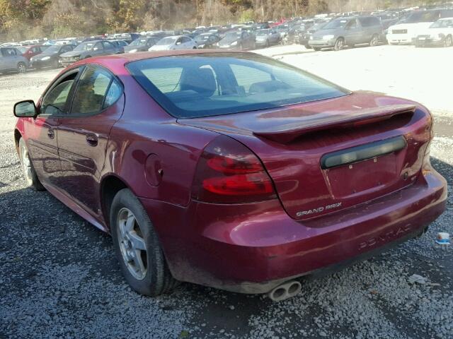 2G2WP522041313419 - 2004 PONTIAC GRAND PRIX RED photo 3