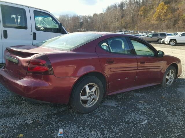 2G2WP522041313419 - 2004 PONTIAC GRAND PRIX RED photo 4