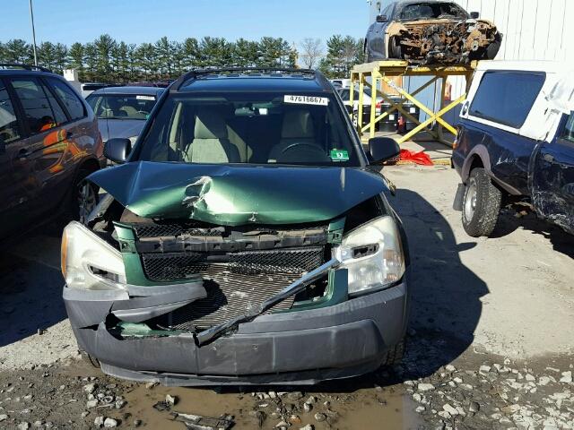 2CNDL23F556164908 - 2005 CHEVROLET EQUINOX LS GREEN photo 9