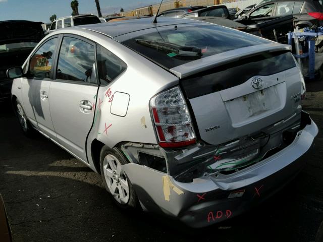 JTDKB20U777644114 - 2007 TOYOTA PRIUS SILVER photo 3