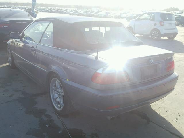 WBABW53404PJ95532 - 2004 BMW 330 CI BLUE photo 3