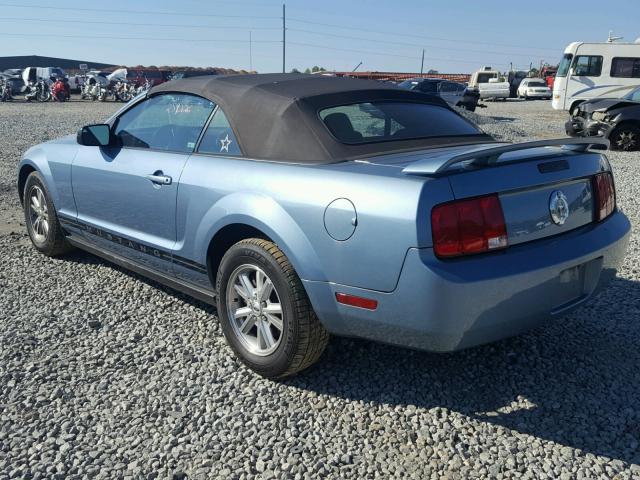 1ZVFT84N665255492 - 2006 FORD MUSTANG BLUE photo 3