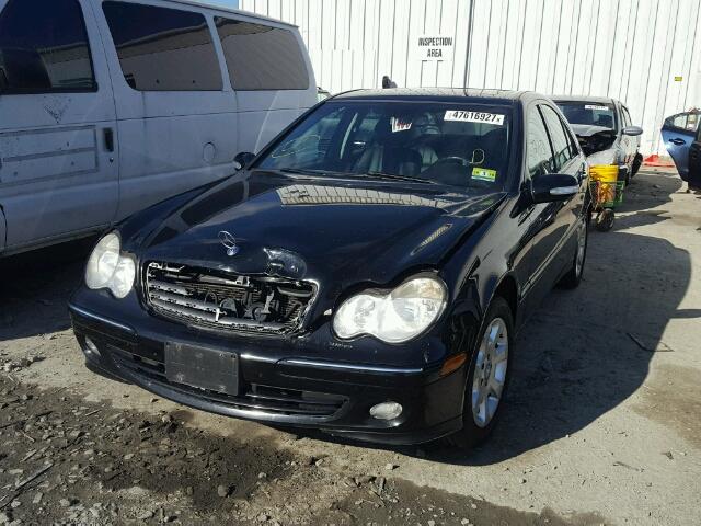 WDBRF81J15F647859 - 2005 MERCEDES-BENZ C 240 4MAT BLACK photo 2