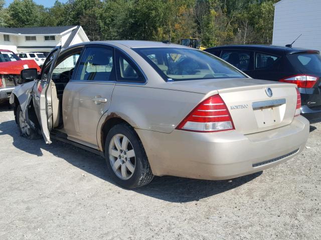 1MEHM401X7G612178 - 2007 MERCURY MONTEGO LU GOLD photo 3