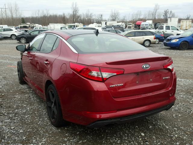 5XXGR4A64CG008393 - 2012 KIA OPTIMA SX RED photo 3