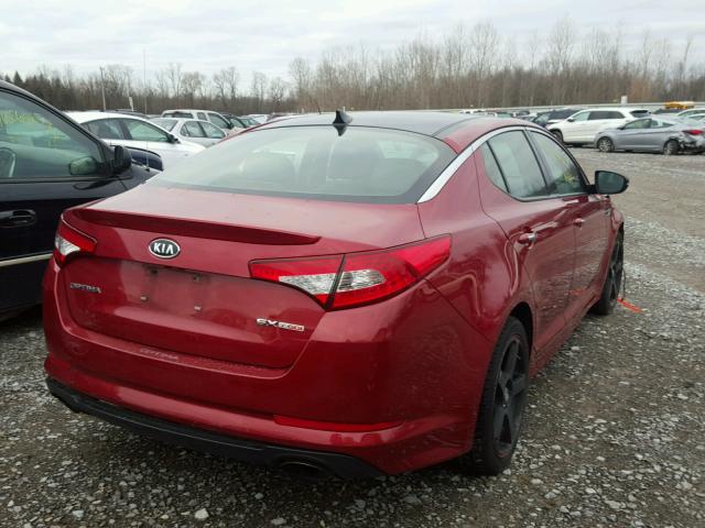 5XXGR4A64CG008393 - 2012 KIA OPTIMA SX RED photo 4