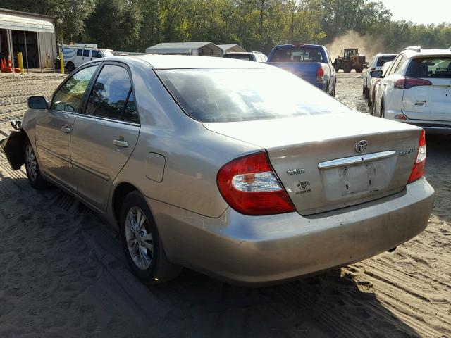 4T1BE32K83U730581 - 2003 TOYOTA CAMRY LE 金色 照片 3