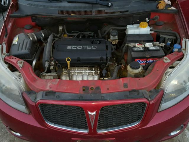 KL2TD66E09B648398 - 2009 PONTIAC G3 RED photo 7