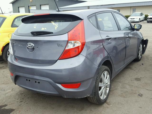 KMHCU5AE0EU145981 - 2014 HYUNDAI ACCENT GLS BLACK photo 4