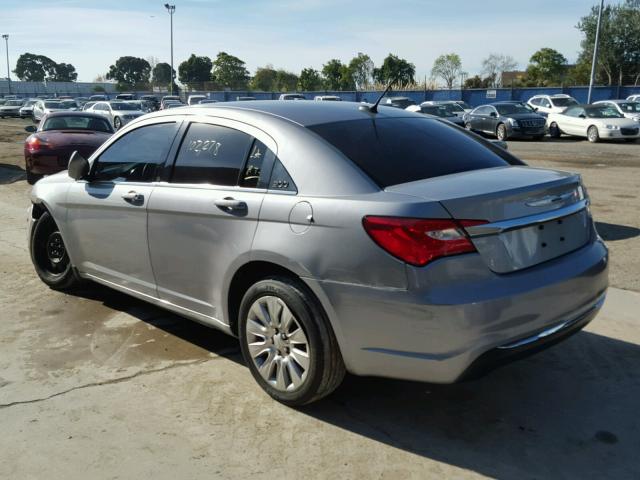 1C3CCBAB6EN123249 - 2014 CHRYSLER 200 LX GRAY photo 3