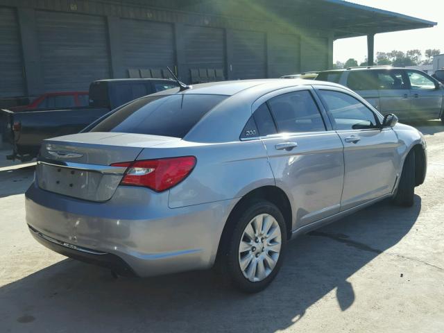 1C3CCBAB6EN123249 - 2014 CHRYSLER 200 LX GRAY photo 4