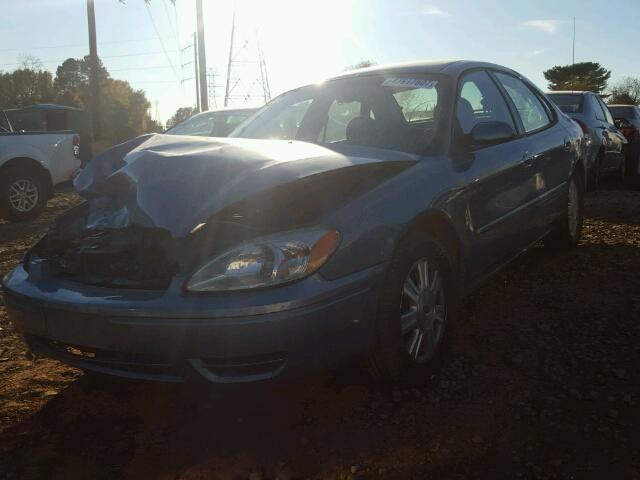 1FAFP56U37A182283 - 2007 FORD TAURUS SEL BLUE photo 2