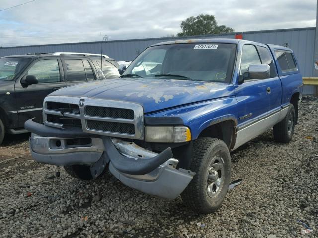 1B7HF13Y7VJ626753 - 1997 DODGE RAM 1500 BLUE photo 2