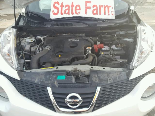 JN8AF5MV9DT214032 - 2013 NISSAN JUKE S WHITE photo 7