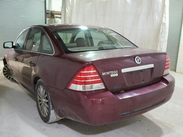 1MEHM42155G605570 - 2005 MERCURY MONTEGO PR 红色 照片 3