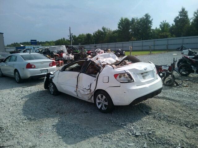 KNADH4A32A6647120 - 2010 KIA RIO LX Սպիտակ լուսանկար 3