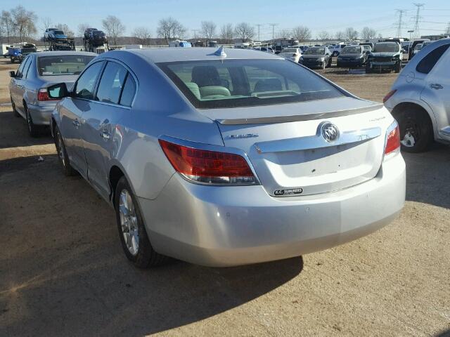 1G4GD5ER4CF169586 - 2012 BUICK LACROSSE P SILVER photo 3