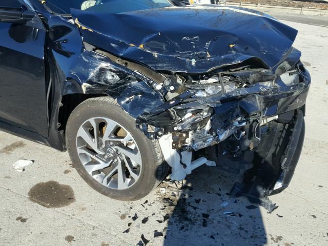 19XFC2F75GE225159 - 2016 HONDA CIVIC EX BLACK photo 9