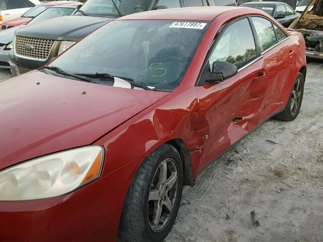 1G2ZG58N174179835 - 2007 PONTIAC G6 BASE RED photo 9