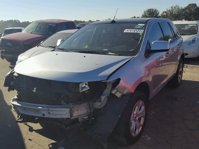 2FMDK3JC2BBA41099 - 2011 FORD EDGE SEL SILVER photo 2